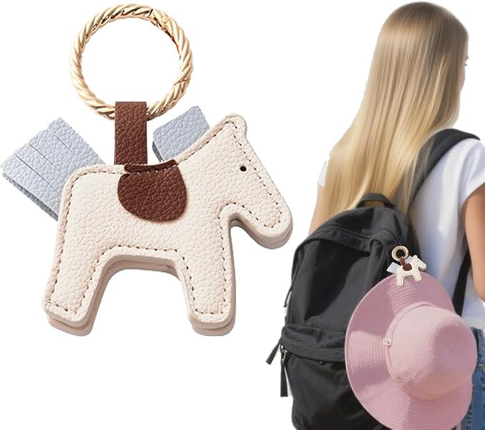 Magnetic Hat Clip for Sun Hats - Horse Design with Clasp, Secure Hat Holder for Beach Bags, Tote,... | Amazon (US)