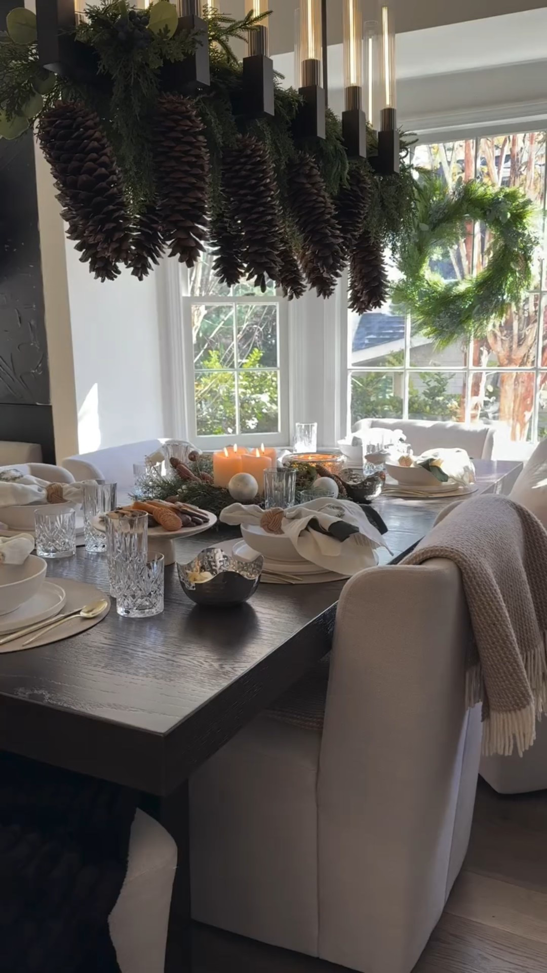 Eeekkk!!! Why create a dining room when you can create a living room you dine in… and then deck it out for the holidays??!!

We spent the weekend here lounging and dining with family and friends and it was GLORIOUS! We ate lots of cookies, drank lots of coffees, had a feast and played games! I love how cozy the breakfast room is and how we can spend almost an entire weekend around the table! 

My tips & lessons learned? Go super comfy on the chairs! (Mine are from Amazon!) and also load the table with treats and snacks. Don’t forget to grab board games and card games to make lingering even more fun! XxV 

#houseofvalentina #amazonhome #amazonfinds #christmasdecor #christmasdecorations #classicmodern #classicchristmas #ralphlauren @thehouseofvalentinaliving @thehouseofvalentina