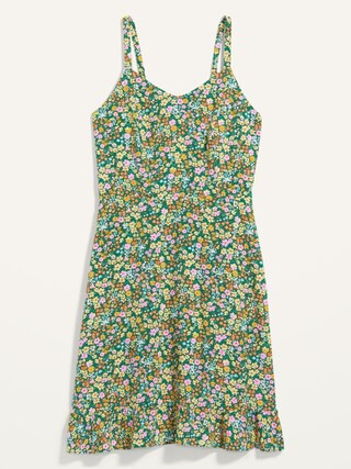 Fit & Flare Ruffle-Hem Cami Mini Dress for Women | Old Navy (US)