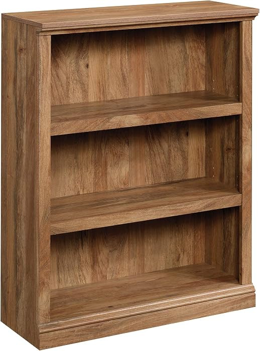 Sauder Miscellaneous Storage 3-Shelf Bookcase/ Book shelf, Sindoori Mango finish | Amazon (US)