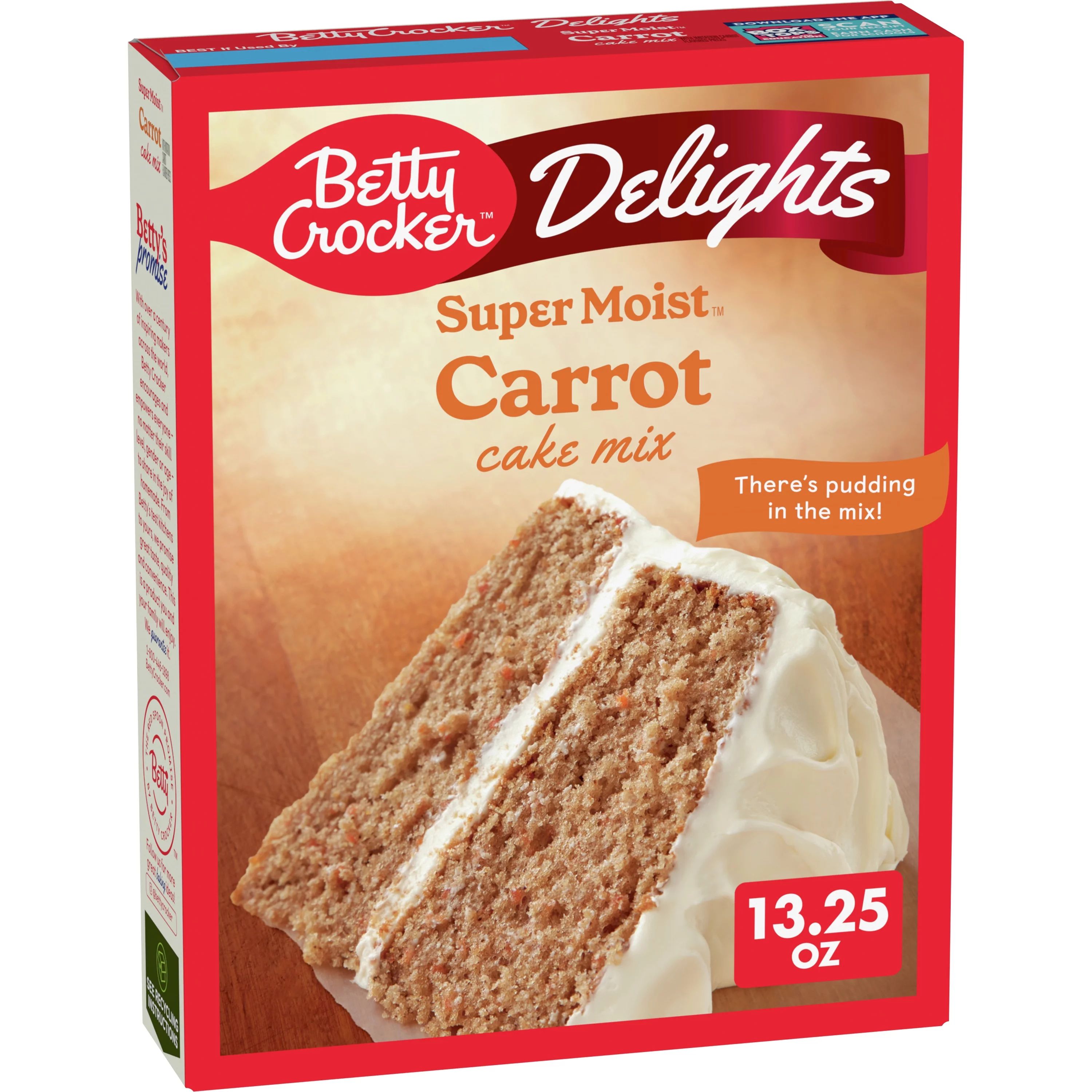 Betty Crocker Delights Super Moist Carrot Cake Mix, 13.25 oz. | Walmart (US)