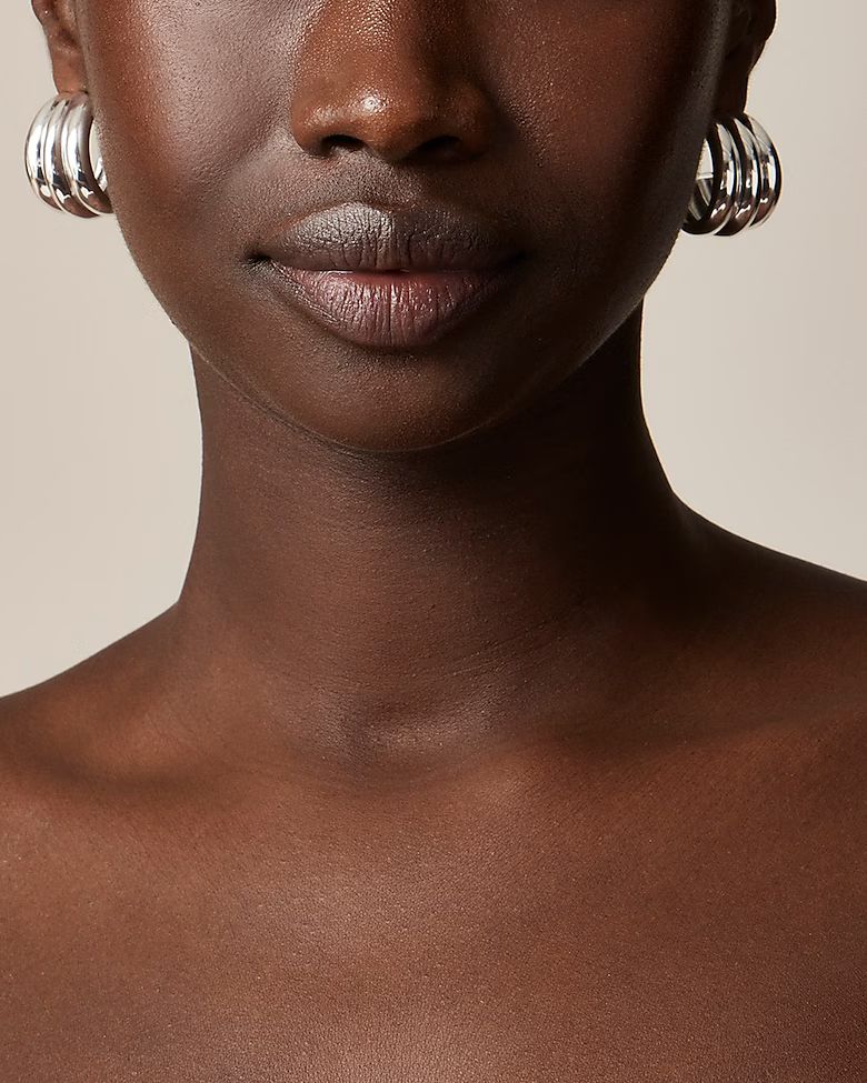 Textured hoop earrings | J. Crew US