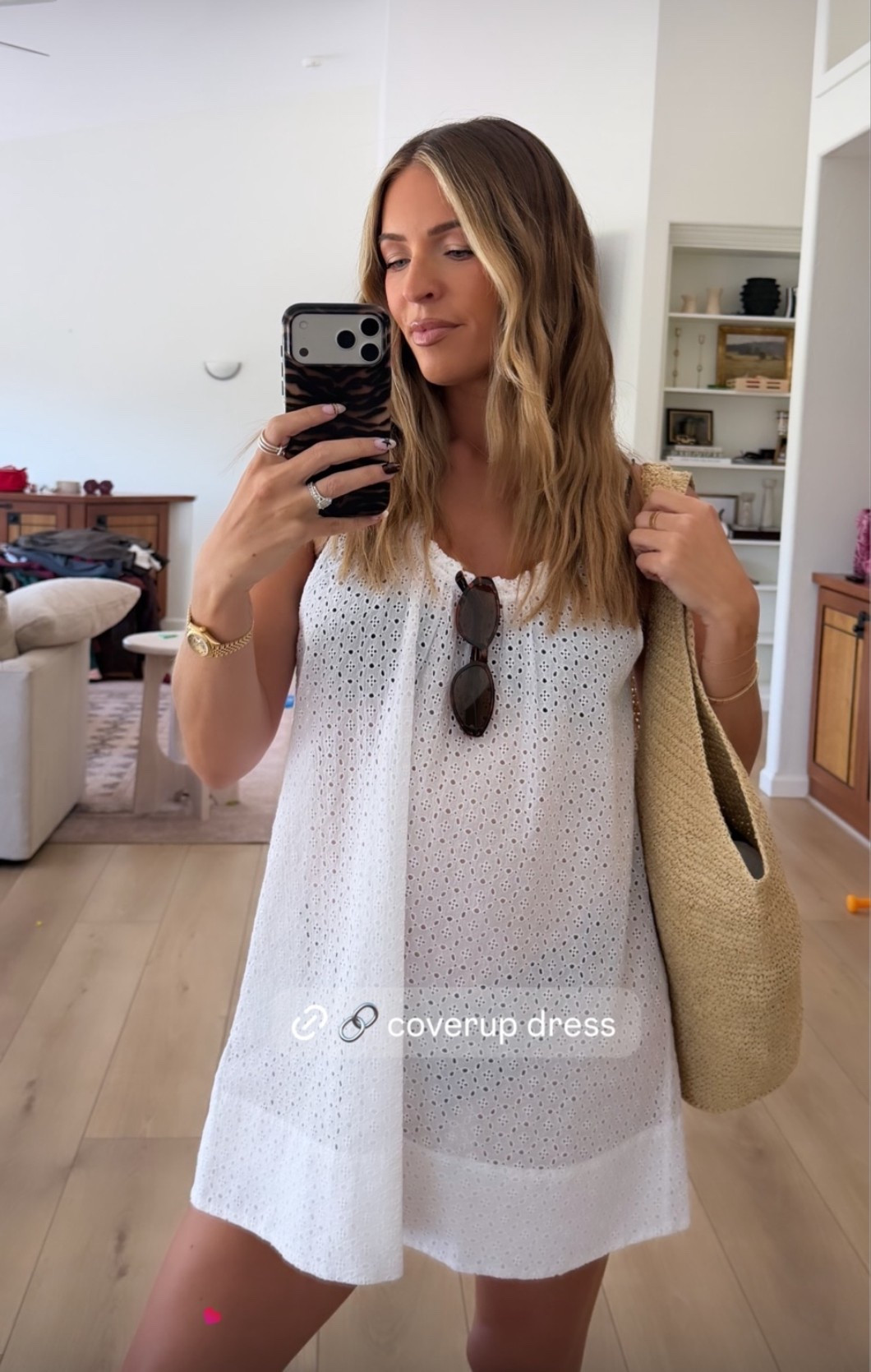 Summery white eyelet coverup ☀️

#LTKootd #LTKdayinmylife #LTKSwim