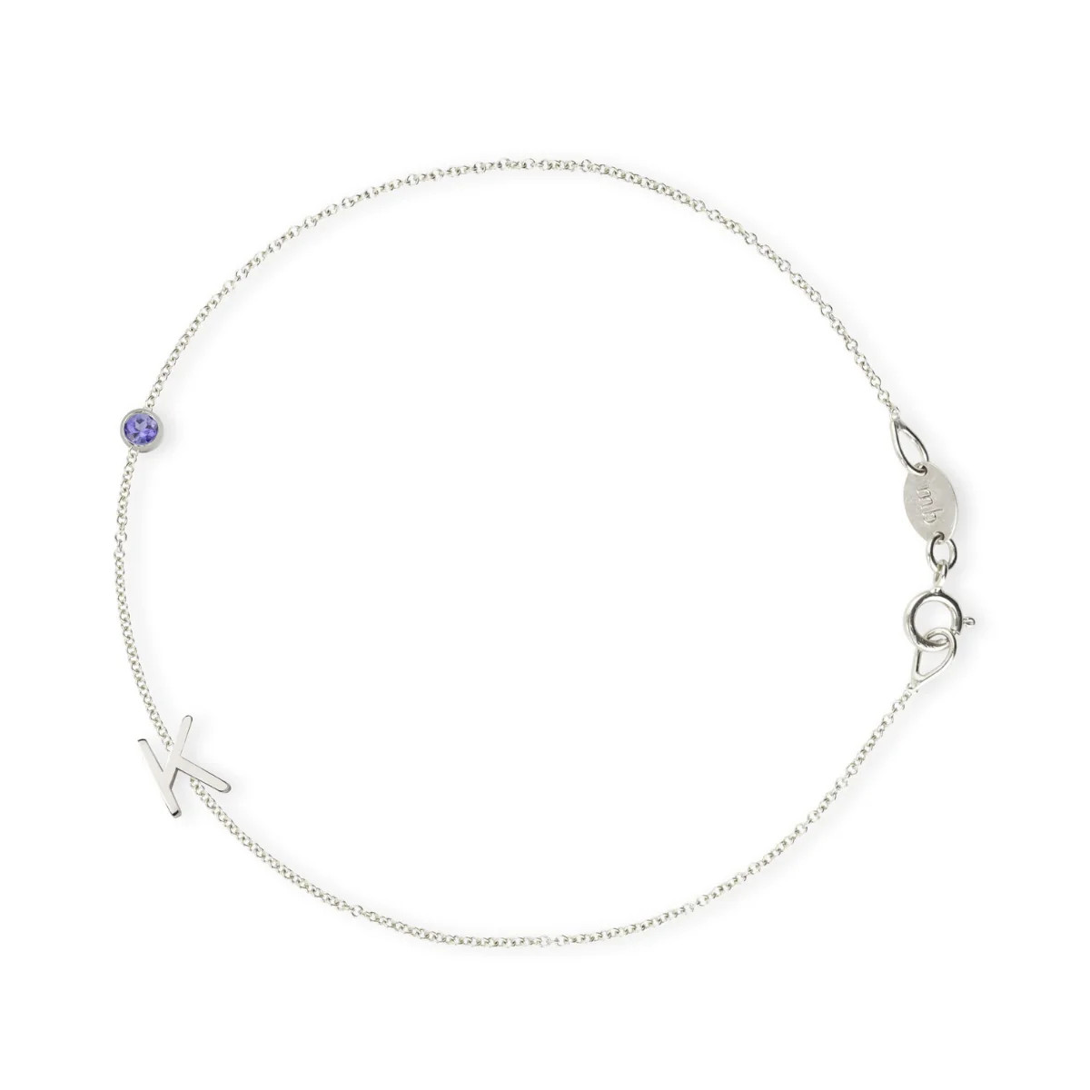 Custom Gold Bracelet - 2 Letters | Maya Brenner