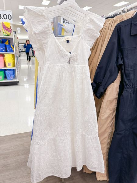 Flutter Short Sleeve Midi A-Line Dress at Targett

#LTKstyletip
