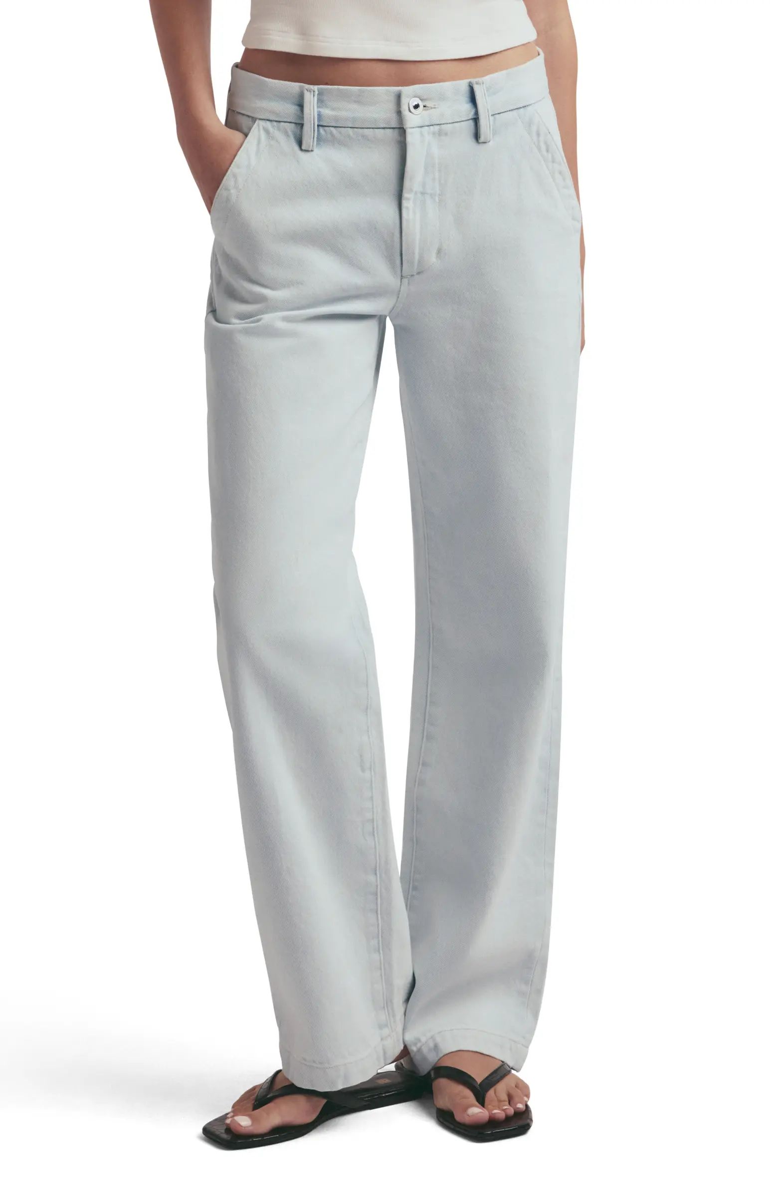 Favorite Daughter The Taylor Low Rise Wide Leg Trouser Jeans | Nordstrom | Nordstrom