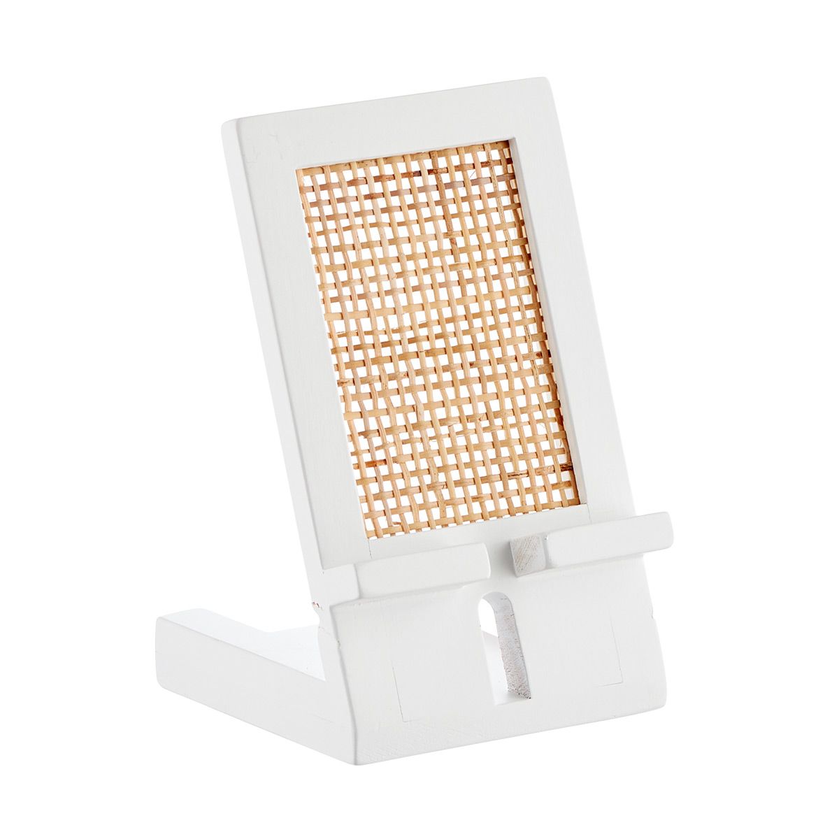 The Container Store Artisan Rattan Cane Phone & Tablet Stand | The Container Store