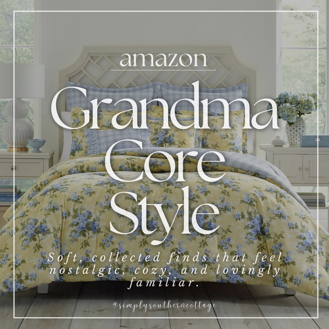 Grandma Core Style - soft, collected finds that feel nostalgic, cozy, and lovingly familiar. 




Amazon, Amazon finds, Amazon home finds, rustic home finds, farmhouse home finds, rustic home decor, farmhouse home decor, grandma core, grandma core home decor, vintage home decor, vintage home inspo 






#LTKOver40 #LTKHome