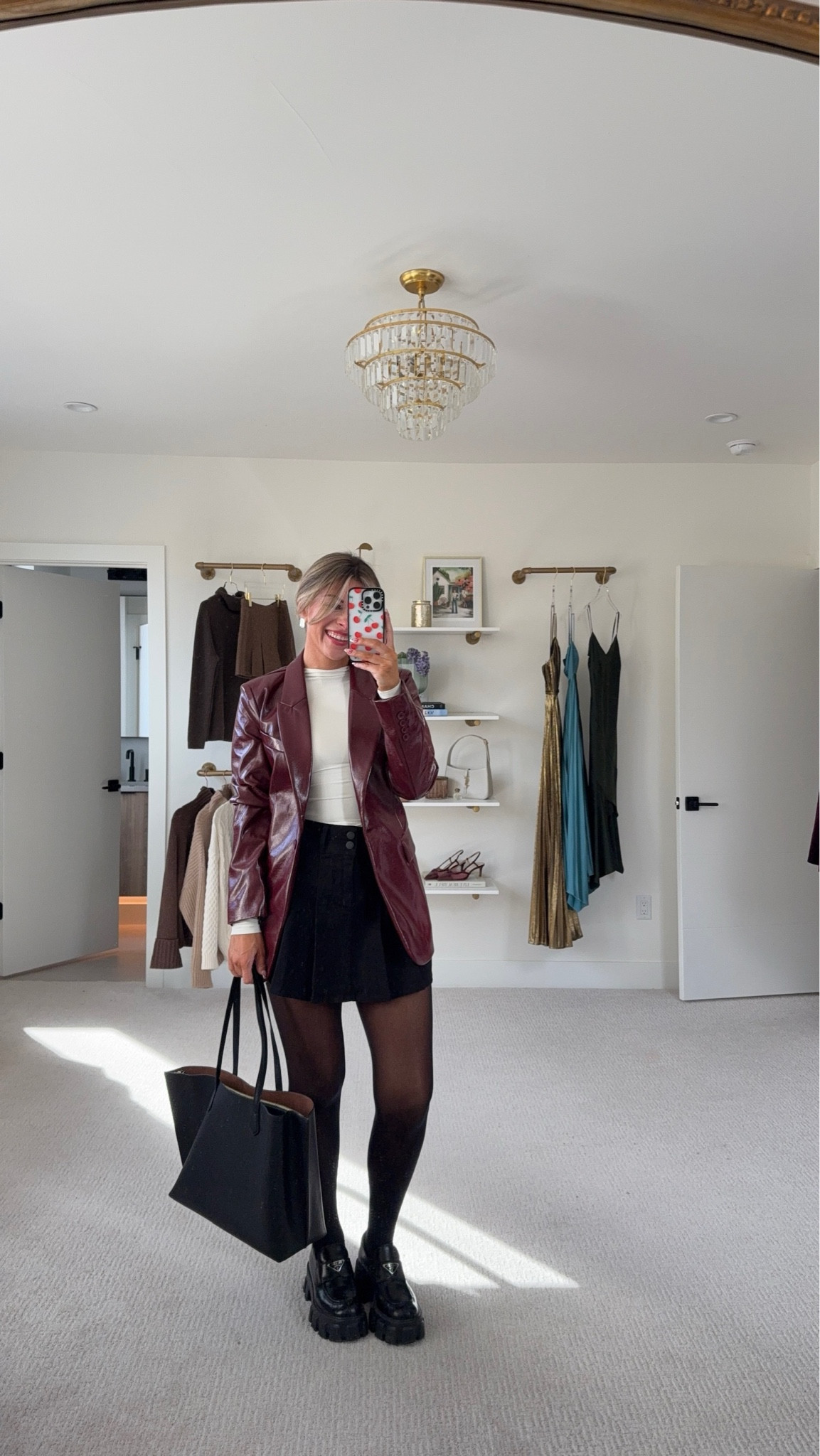 Fall walmart capsule wardrobe fall workwear look leather coat with black skirt. 

Wearing a small in jacket sized down to xs in top and skirt. 

Electric picks code: emerson20
Factor code: emerson50
Js health code: emerson15

#LTKWorkwear #LTKStyleTip #LTKFindsUnder50