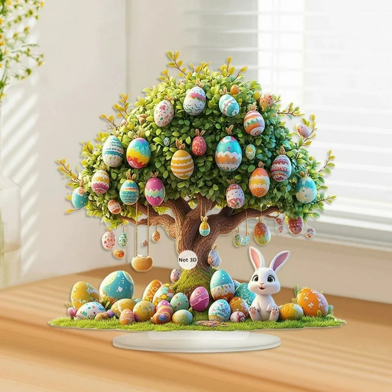 Goattoy Easter Egg Tree Bunny Pendants, Easter Decorations for Indoor Home,Bedroom,Office,Easter ... | Walmart (US)