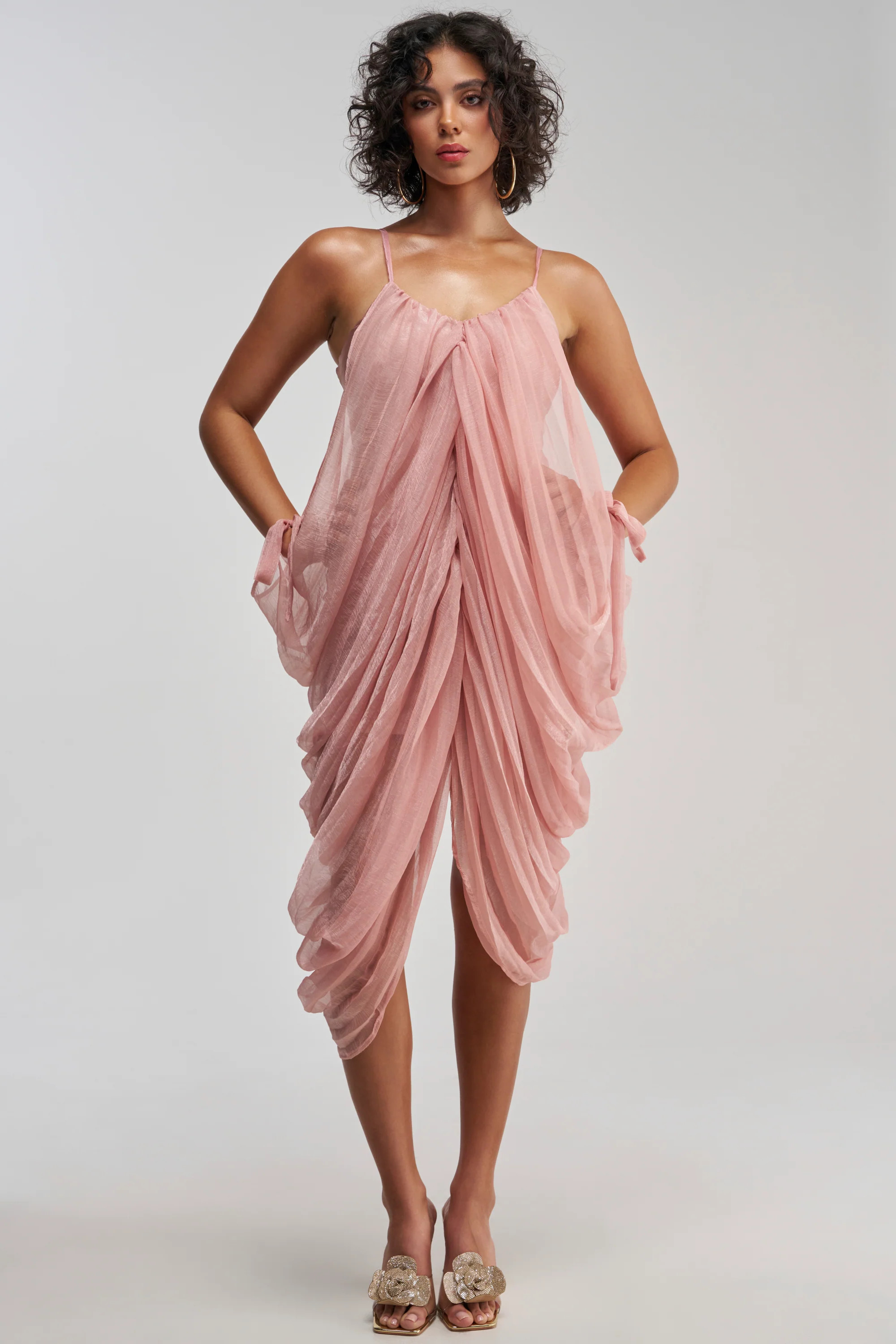 VIVA LA VIDA MESH DRESS IN MAUVE | AKIRA