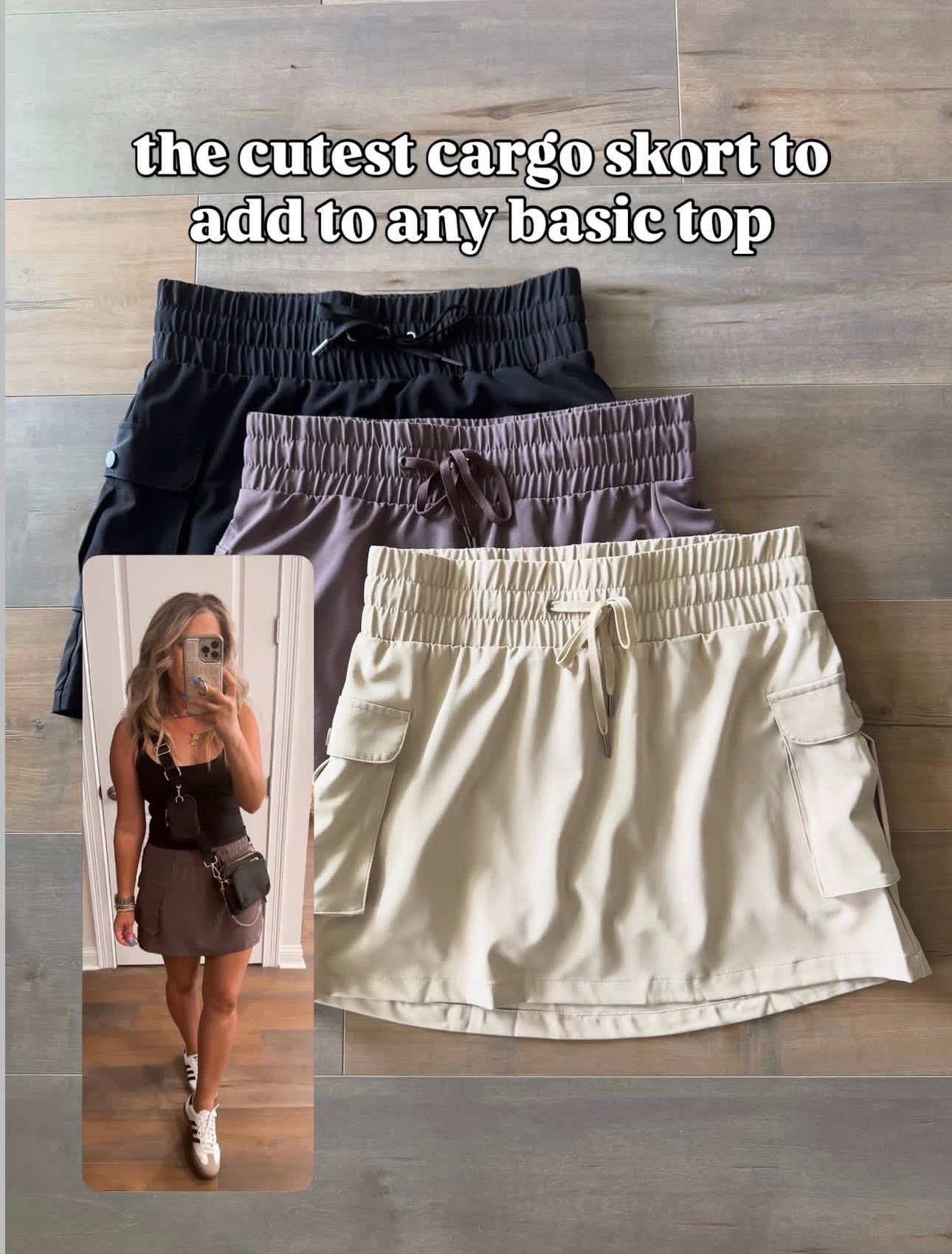 Amazon fashion Amazon finds cargo skort I wear a medium so cute for spring & summer, a great elevated basic! 

#LTKOver40 #LTKPetite