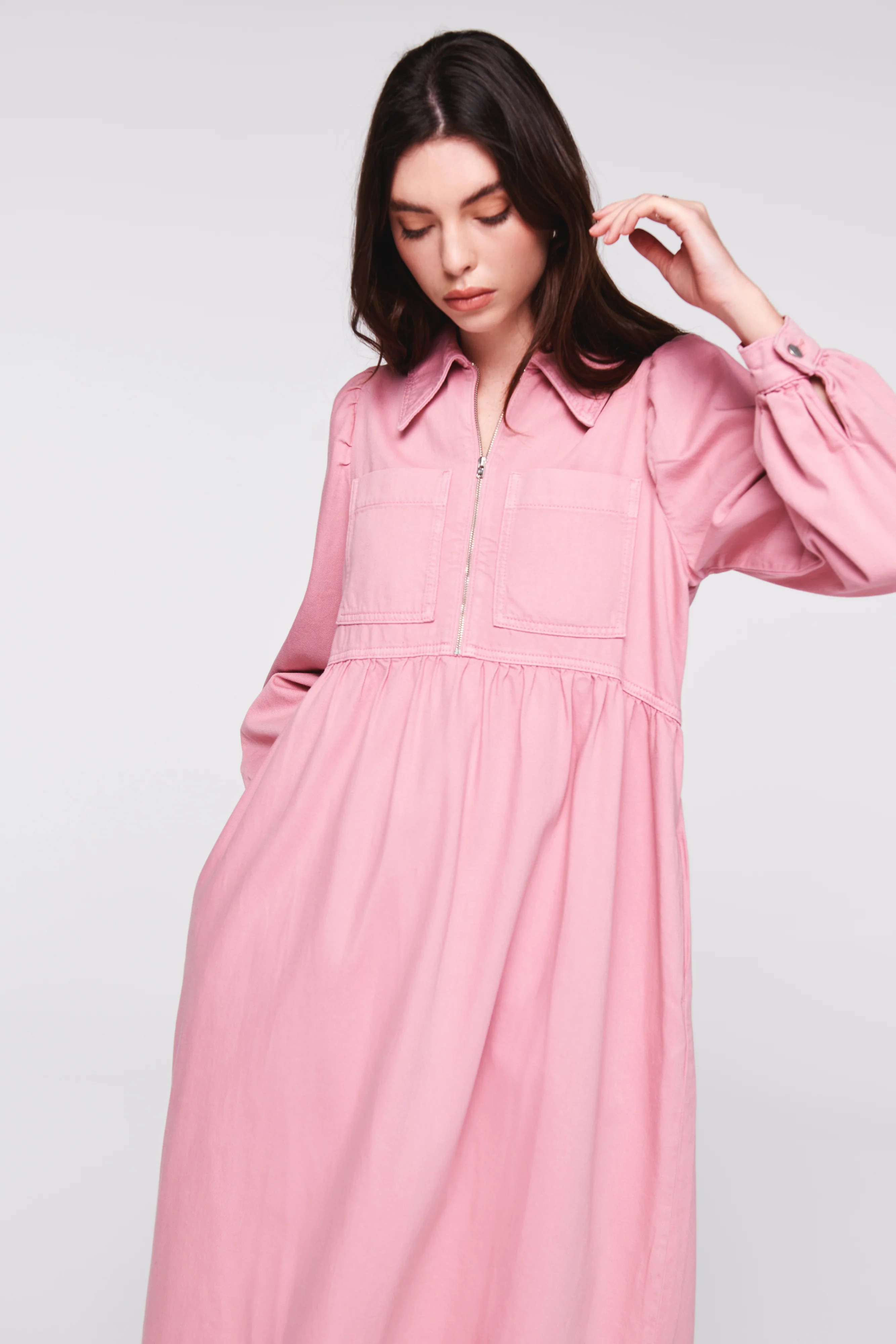 Gabriella Denim Midi Dress | Aligne UK