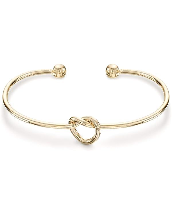 PAVOI 14K Gold Plated Forever Love Knot Infinity Bracelets for Women | Gold Bracelet for Women | Amazon (US)