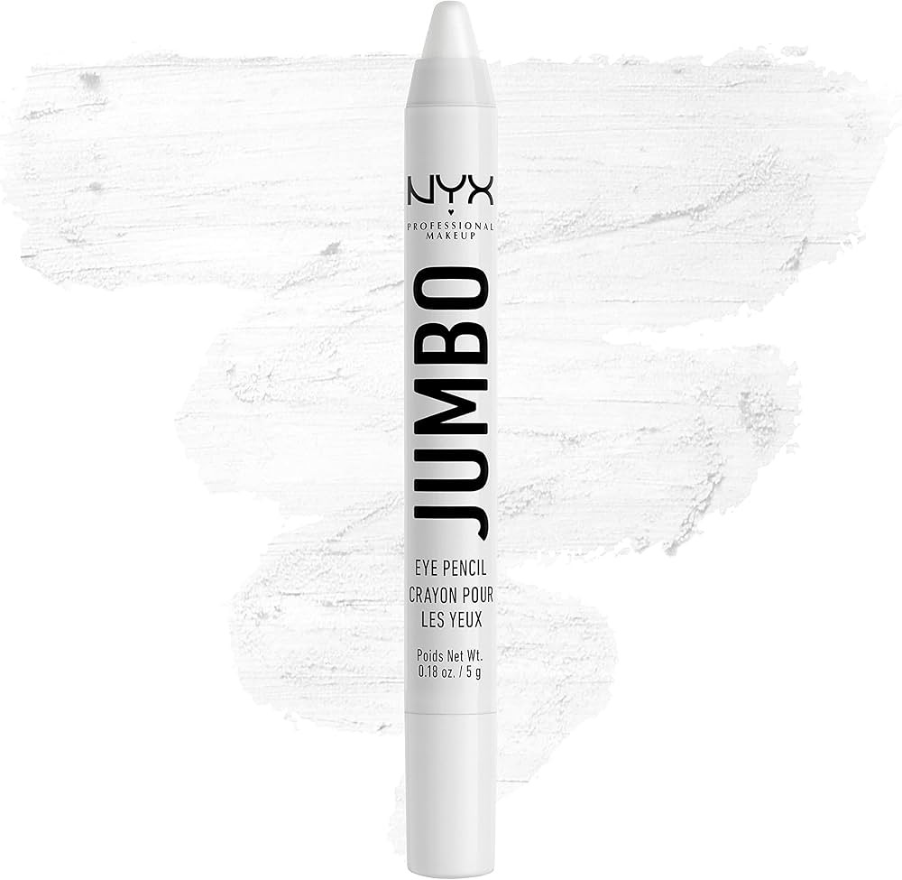 NYX PROFESSIONAL MAKEUP Jumbo Eye Pencil, Blendable Eyeshadow Stick & Eyeliner Pencil - Milk (Whi... | Amazon (US)