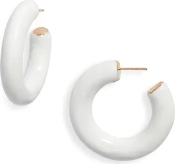 Large Enamel Tube Hoop Earrings | Nordstrom