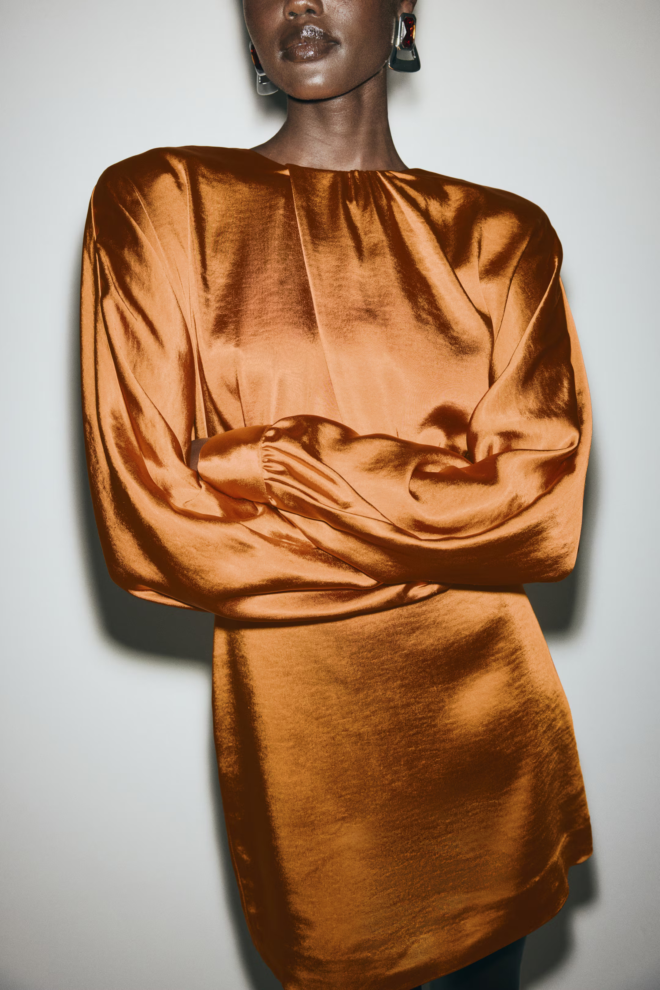 Draped Satin Dress | H&M (US + CA)