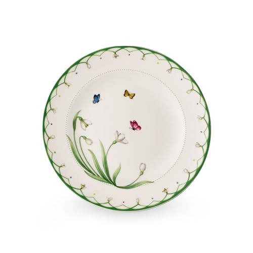 Villeroy & Boch Colorful Spring Salad Plate, 8.5 in, Premium Porcelain, White/Colored | Amazon (US)