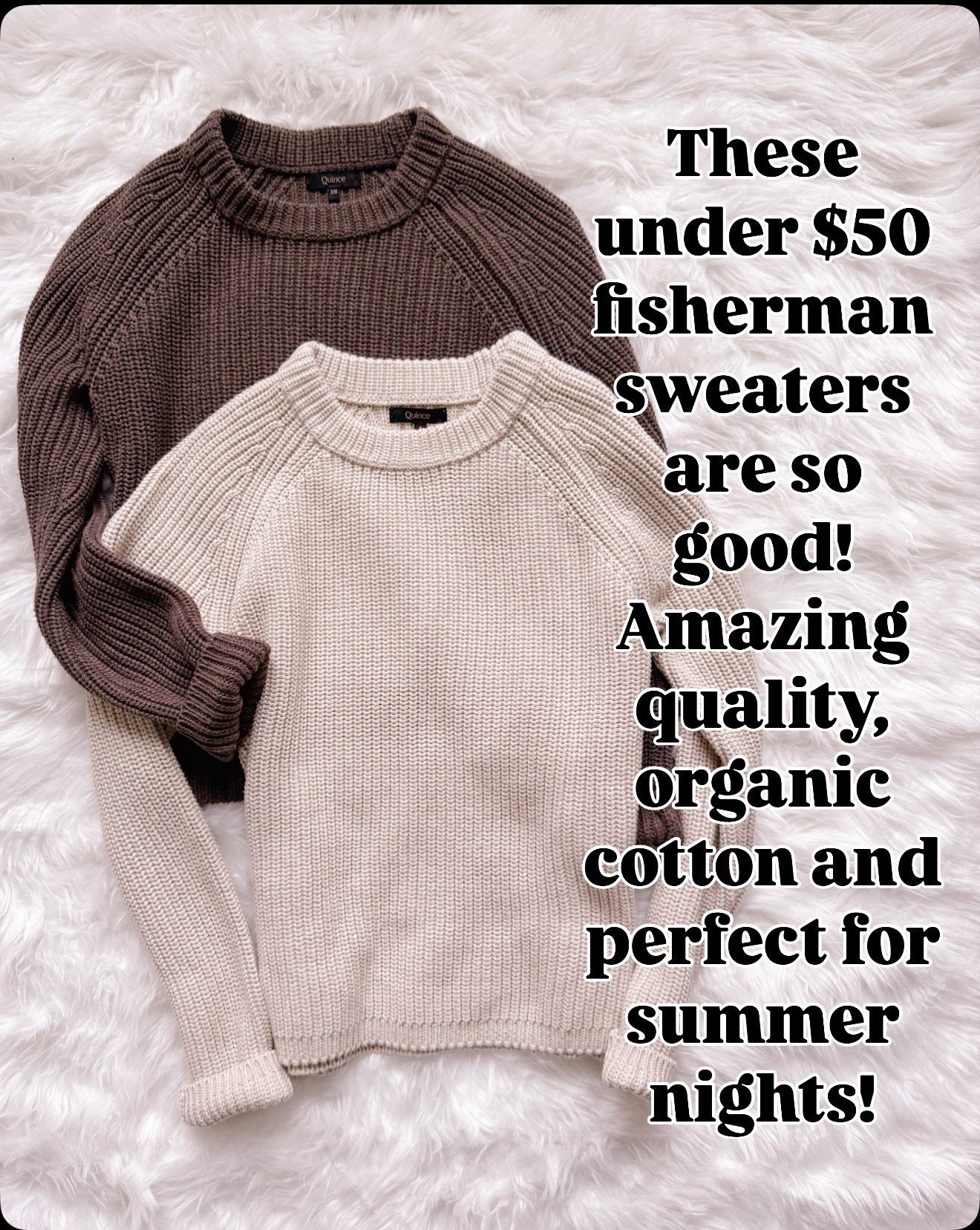 These fisherman sweaters feel so high quality and I keep reaching for them on cooler nights.

fisherman sweater women, cotton knit sweater, lightweight sweater, summer nights outfit, spring sweaters, women over 40 style, casual outfit ideas, neutral outfits, everyday outfits, capsule wardrobe staples, affordable fashion finds, cozy knit sweater



#LTKSeasonal #LTKOver40 #LTKdayinmylife