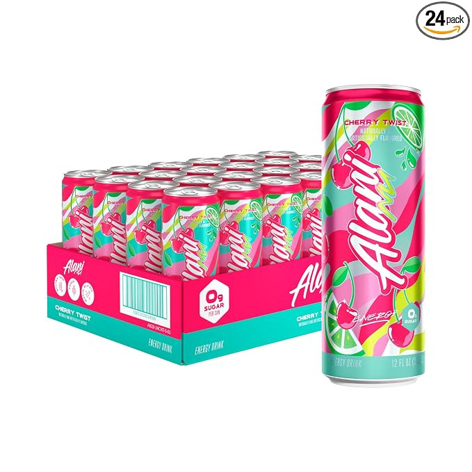 Alani Nu CHERRY TWIST, Sugar Free, Low Calorie Energy Drinks, 200mg Caffeine, Biotin, B Vitamins,... | Amazon (US)