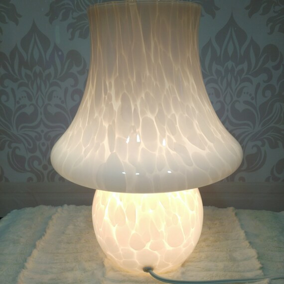 Vintage rosa Pilz Tischlampe Murano Italien Kunst Glas 14 Zoll Mid Century | Etsy (DACH)