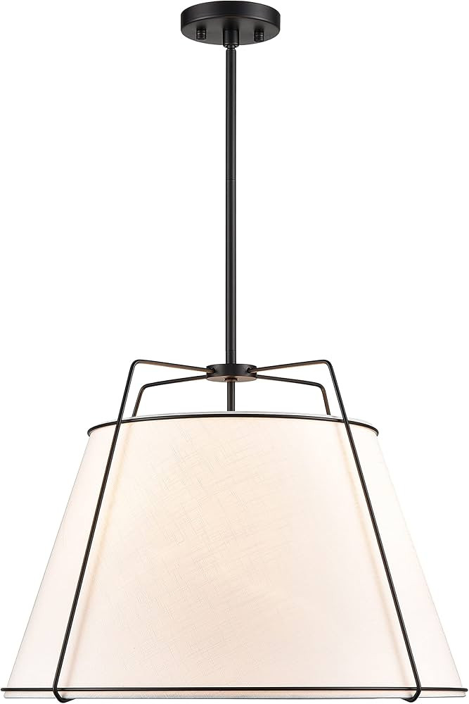 Light Society LS-C555-BLK Lise Chandelier, Black/White | Amazon (US)