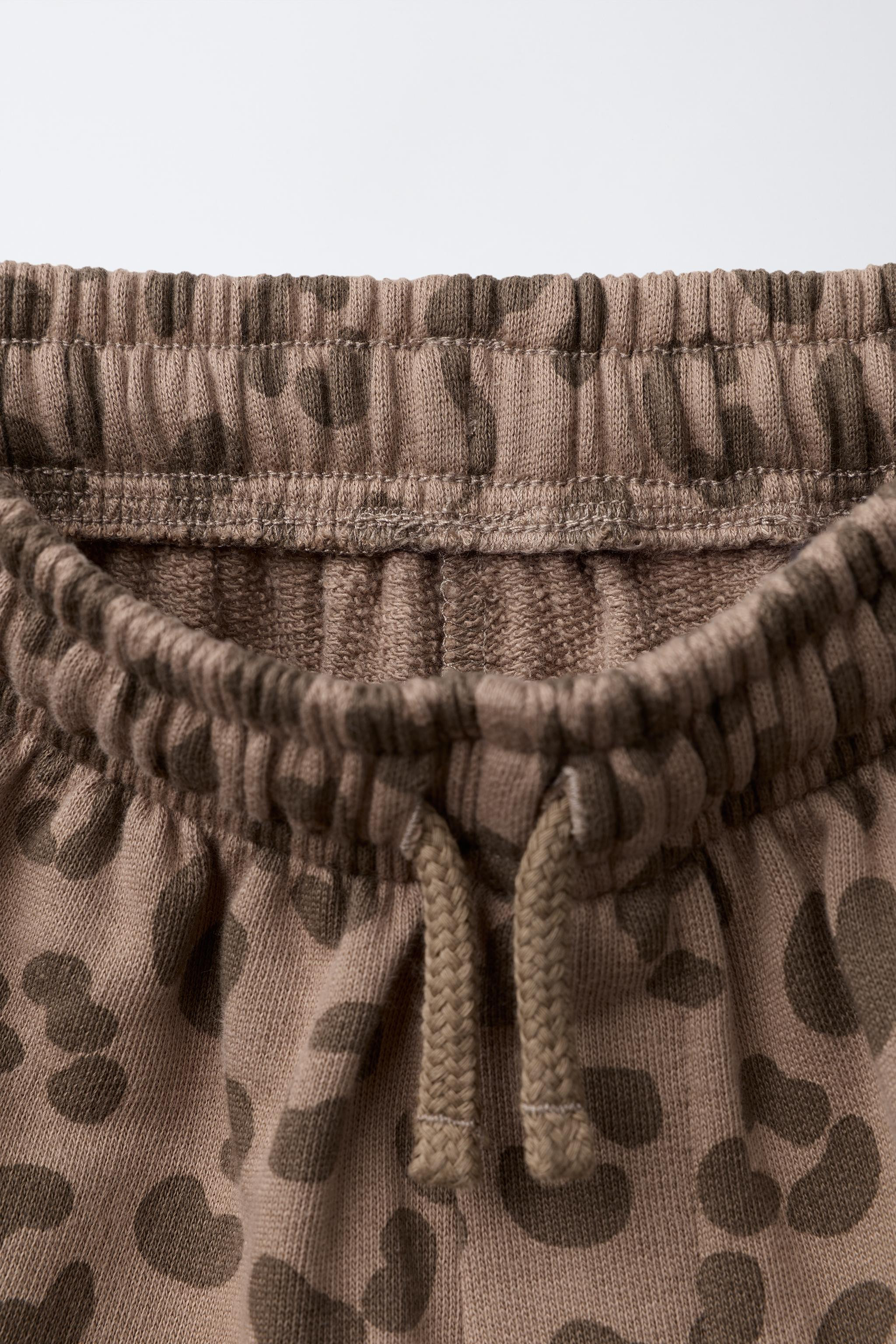 ANIMAL PRINT PLUSH PANTS | Zara US