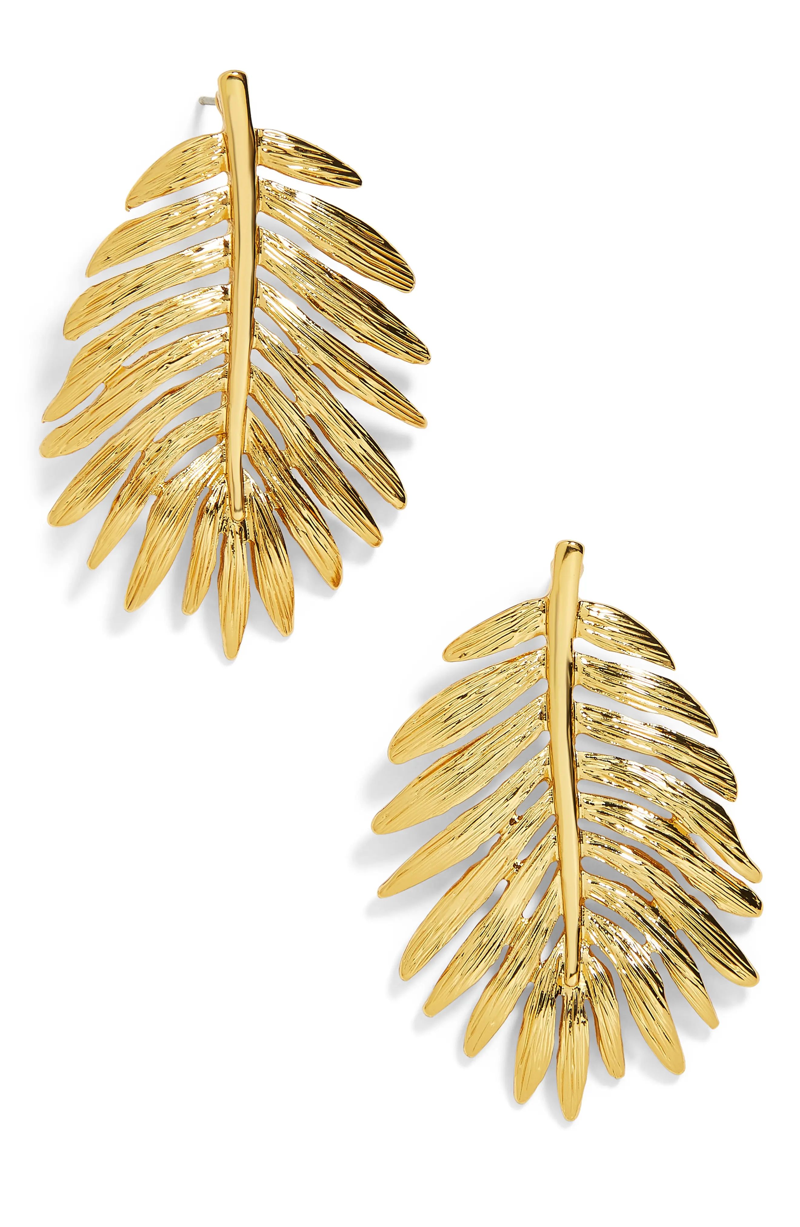 Women's Baublebar Esper Palm Leaf Drop Earrings | Nordstrom