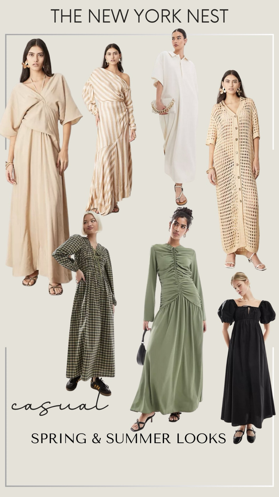 Casual spring and summer dresses