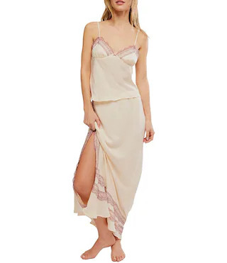 Free People Wish You Were Satin Cami & Slip Set | Dillard's | Dillard's
