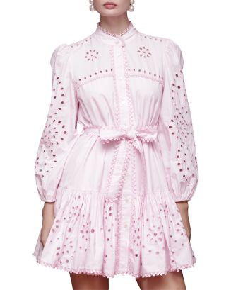 Cotton Broderie Anglaise Belted Shirt Dress | Bloomingdale's (US)