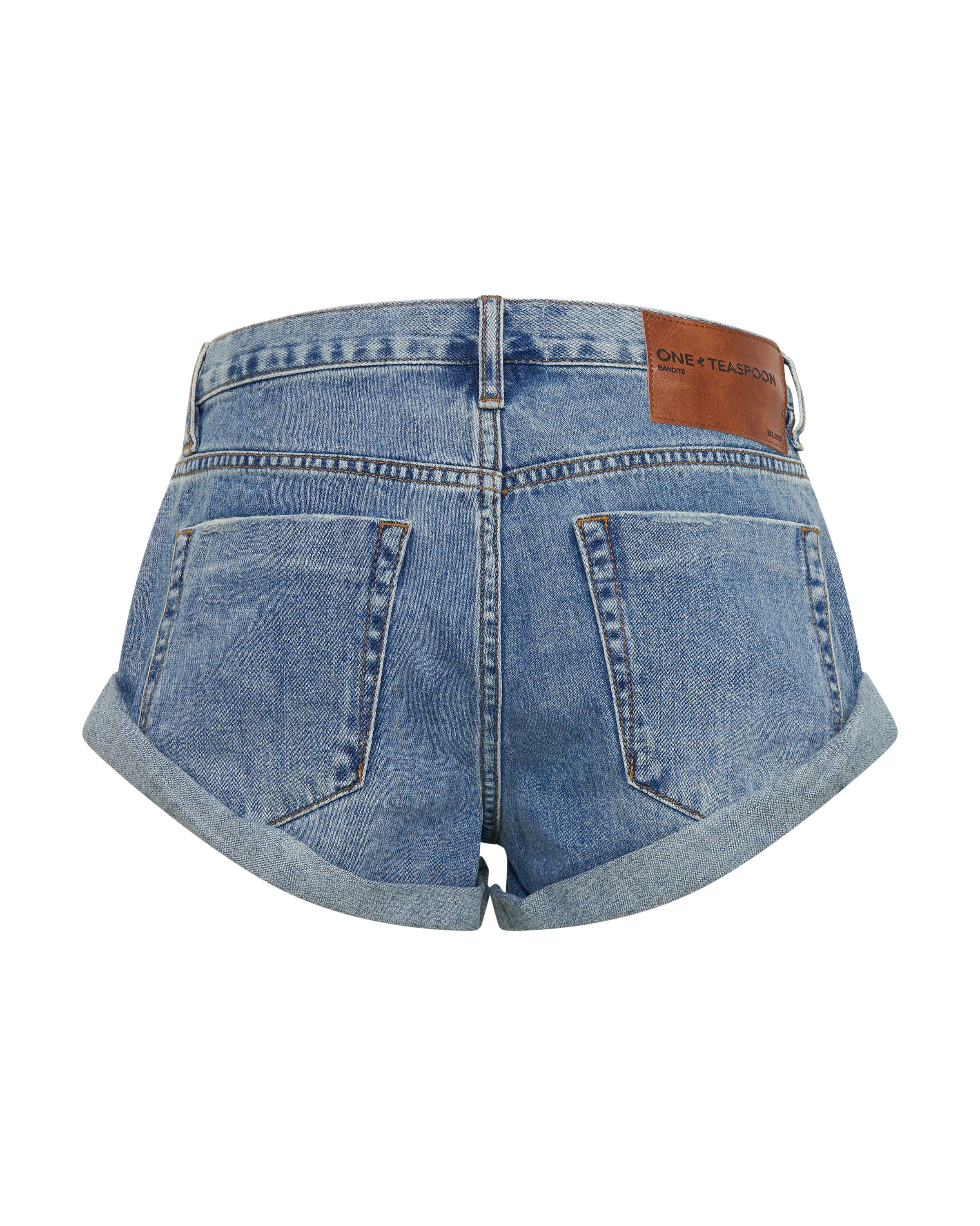 Bandits Low Waist Denim Shorts - Cobaine Blue | One Teaspoon | OneTeaspoon