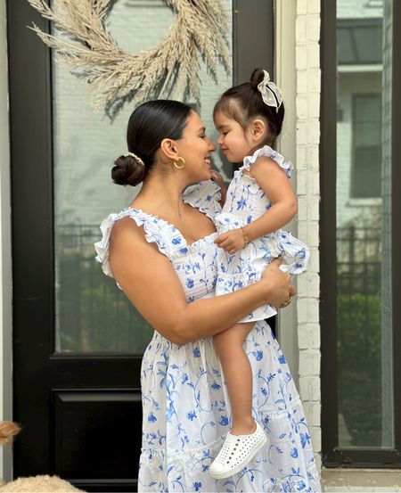 Matching mommy and me dresses! This print may be selling out but I linked more from the brand! 

I’m wearing a size XS and Mila is wearing a 2T! 

#LTKfamily #LTKstyletip