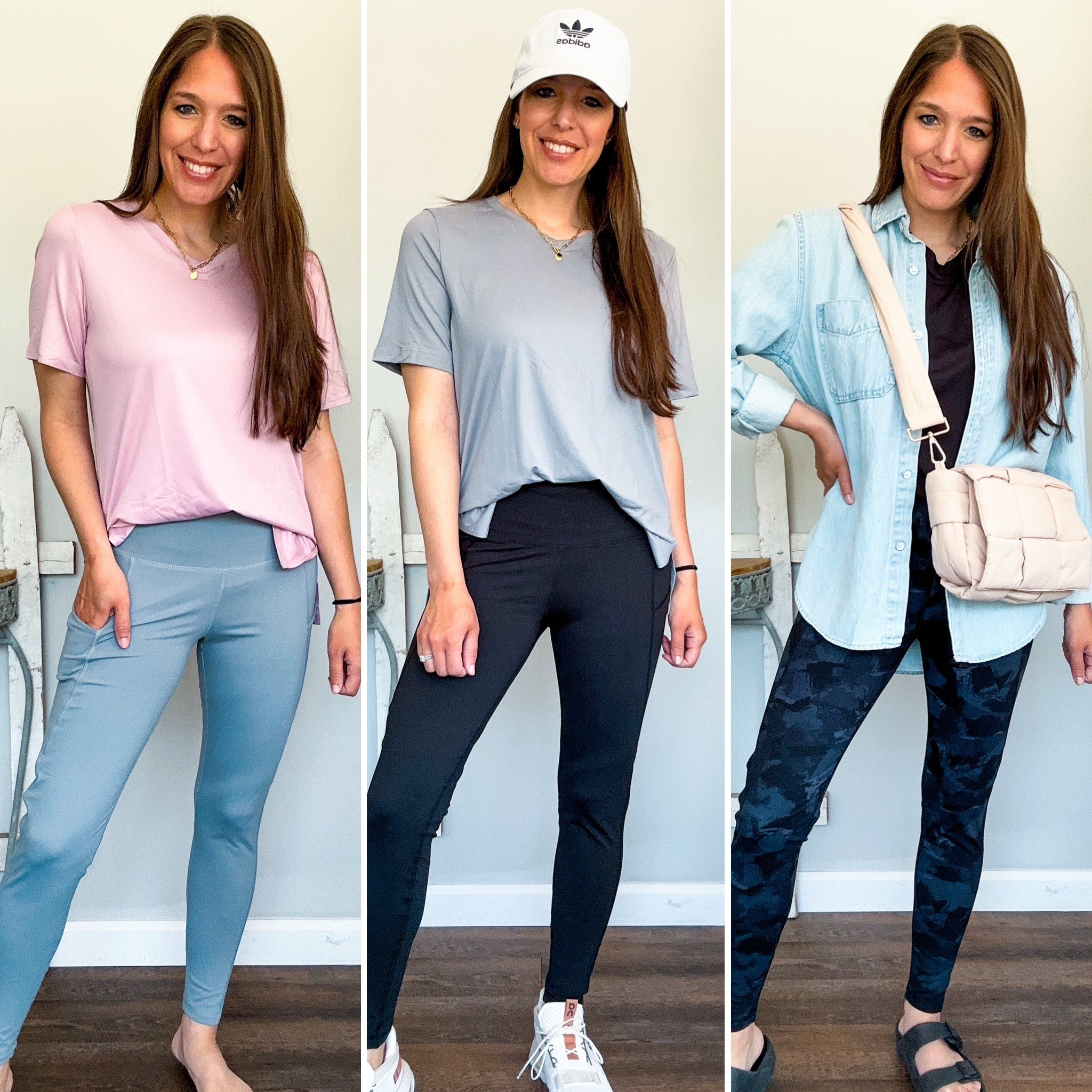 Amazon athletic wear! Tops and leggings come in a three pack! Tons of colors and print options to choose from! Use code: SHOWITTY5 for 5% off. Wearing small in both 
Shoes tts 

#LTKFindsUnder50 #LTKFindsUnder100 #LTKStyleTip