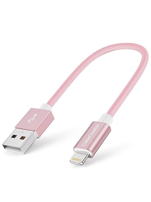 CableCreation Short iPhone Charging Cable, [MFi Certified] 6 Inch/0.5ft Lightning to USB Data Syn... | Amazon (US)