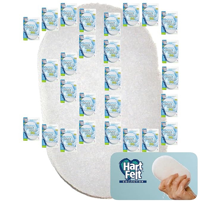 HartFelt Bath Sponges for Shower | Oval Body Wash Scrubber for Exfoliating Skin | Clean and Refre... | Amazon (US)