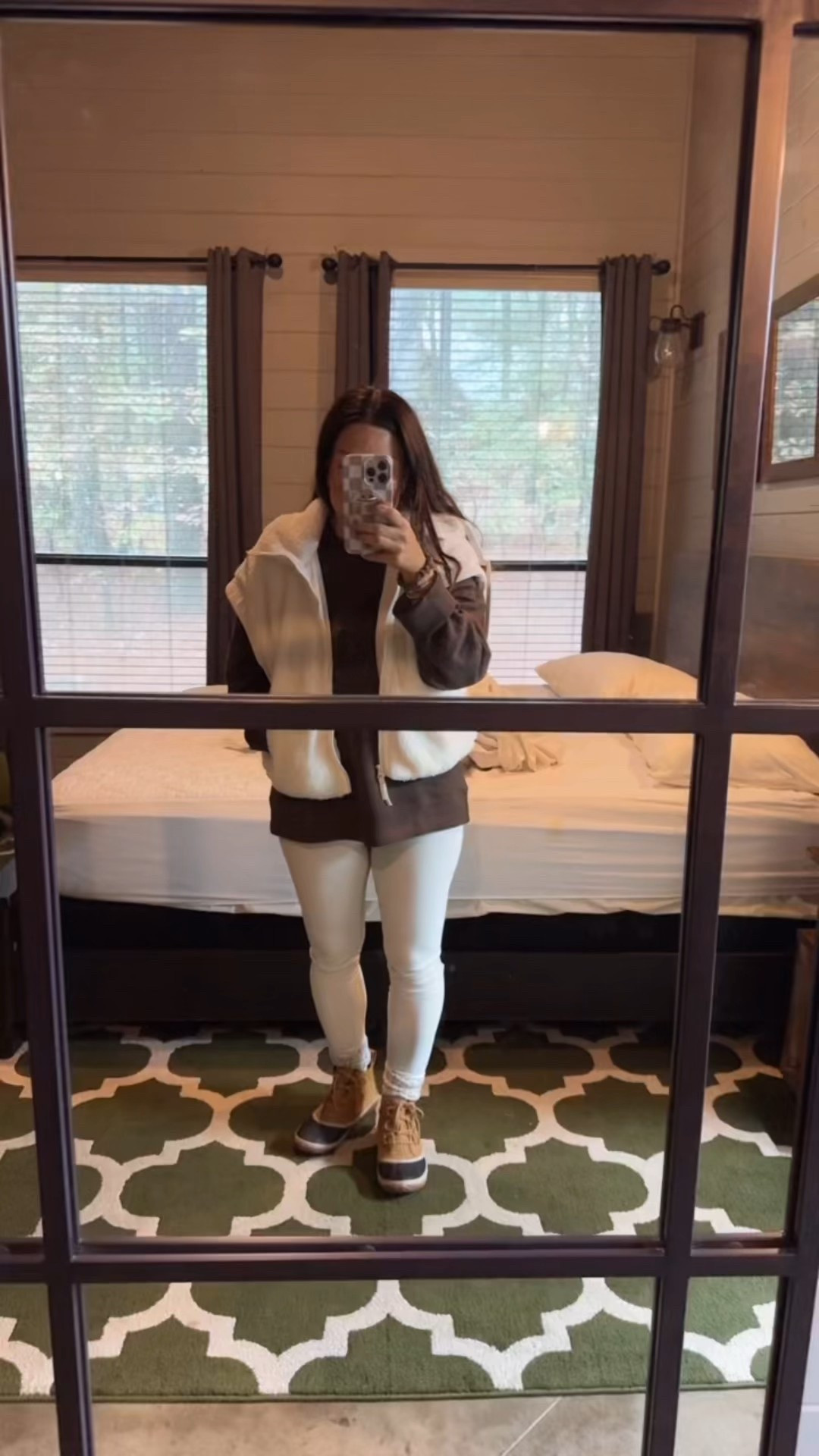 Fall glamping never looked so cozy 🍂. Layered up with comfy knits, weather proof boots, and the softest flannel for those chilly nights 🔥

➡️Tap to shop this fall look and get inspired on your next outdoor getaway! 🏕️

Fall glamping outfit, fall layered outfit ideas, cozy fall outfits, outdoor fall fashion, camping chic style, glamping wardrobe essentials, fall travel outfit inspo, layered fall clothing, cozy campfire outfit, Sherpa vest, autumn outdoor adventure, shearling puffer vest, affordable fall fashion, hiking pants, fleece lined leggings, oversized soft sweatshirt, 

#LTKShoeCrush #LTKPetite #LTKSeasonal