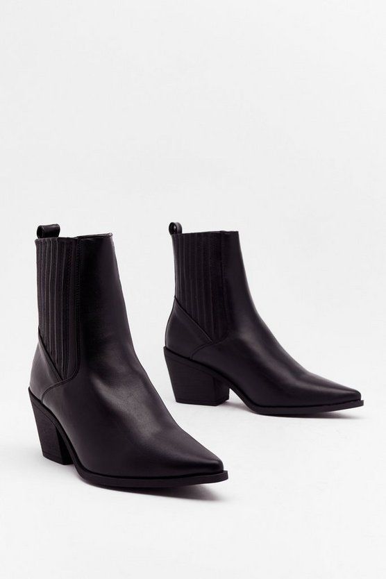 Point Blank Faux Leather Chelsea Boots | NastyGal (US & CA)