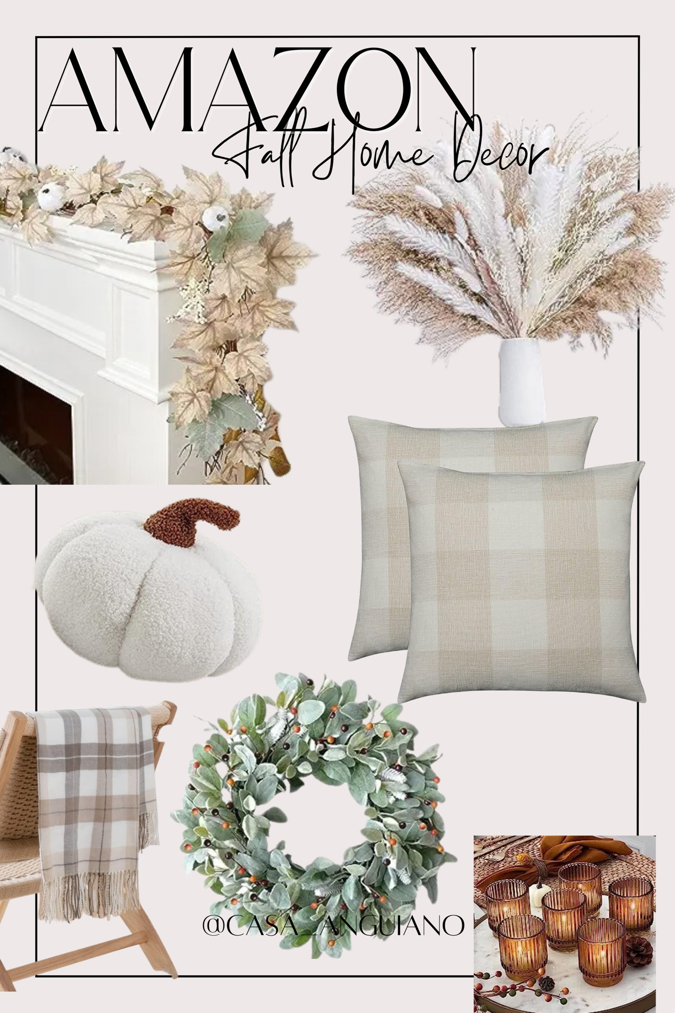 Fall Home Decor Favorites 

Fall Decor | Neutral Home Decor | Fall Wreath | Lamb Ear Leaves | Fall Pillows | Fall Garland | Fireplace Decor | Amber Glass | Ribbed Glass Candle Holders | Pumpkin Throw Pillow | Buffalo Check Plaid Pillows | Neutral Buffalo Check | Fall Throw Blanket | Pampas Grass

#LTKhome #LTKSeasonal #LTKfindsunder50