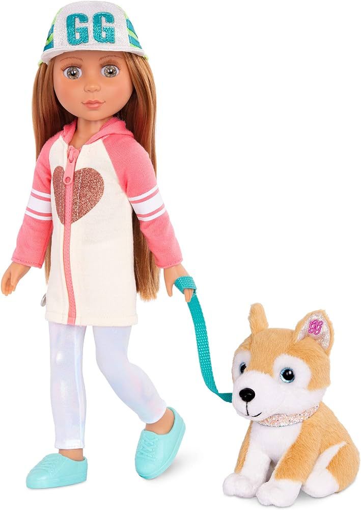 Glitter Girls – 14-inch Poseable Fashion Doll & Dog – Brown Hair & Hazel Eyes – Hoodie Dres... | Amazon (CA)
