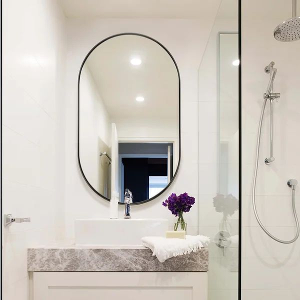 Oval Metal Wall Mirror | Wayfair North America