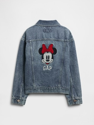 GapKids × Disney Minnie Mouse Relaxed Icon Denim Jacket | Gap Factory
