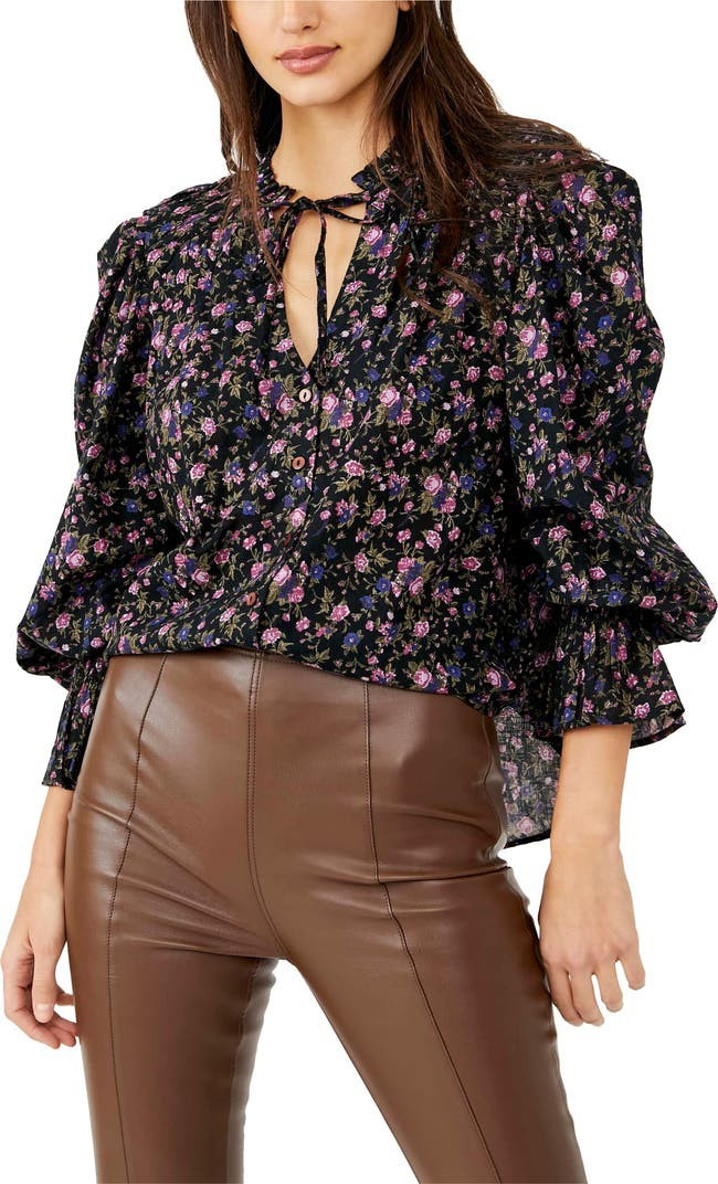 Meant To Be Floral Cotton Blouse | Nordstrom