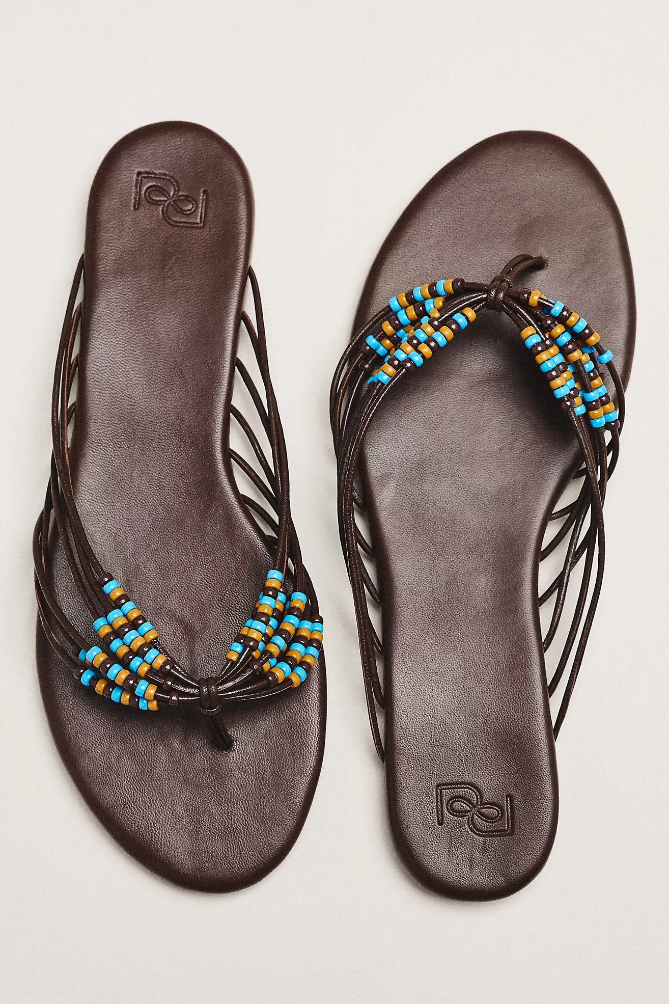Reformation Jessica Beaded Flip-Flop Sandals | Anthropologie (US)