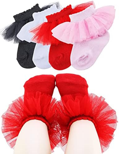 Little Baby Girl Princess Lace Ruffles Socks Set | Amazon (US)