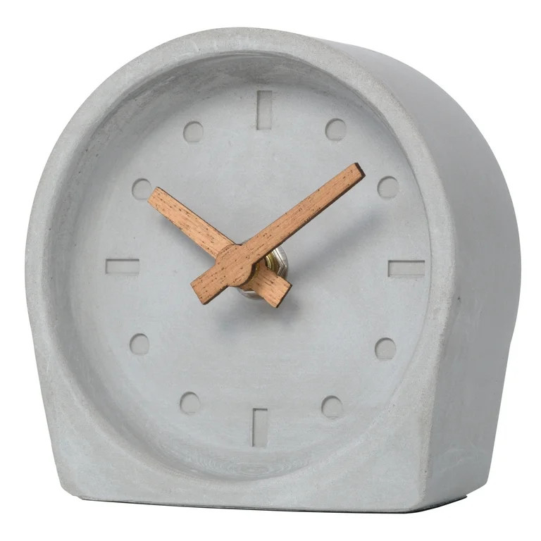 La Crosse Clock Art Deco Cement Tabletop Analog Clock | Walmart (US)