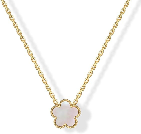PAVOI 14K Gold Plated Clover Necklaces for Women - Lucky Four Leaf Clover Necklace Pendant - Tren... | Amazon (US)