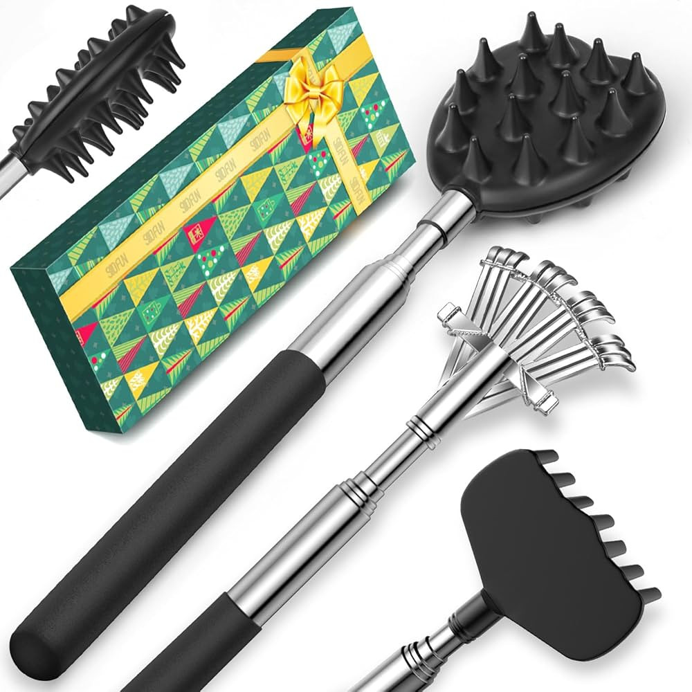 Back Scratcher Stocking Stuffers for Adults Men Extendable Metal Scratchers Christmas Gifts for M... | Amazon (US)