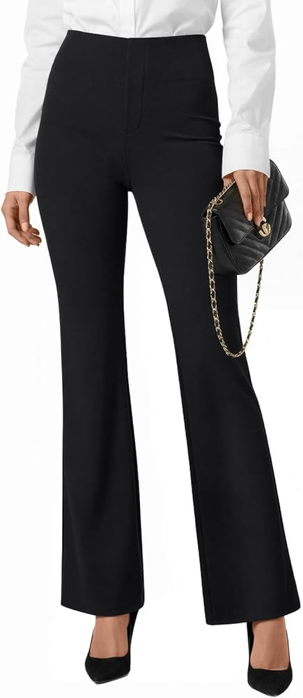 LILLUSORY Women Dress Pants Business Casual Stretchy Work Trousers with Pockets Dressy Slacks Boo... | Amazon (US)