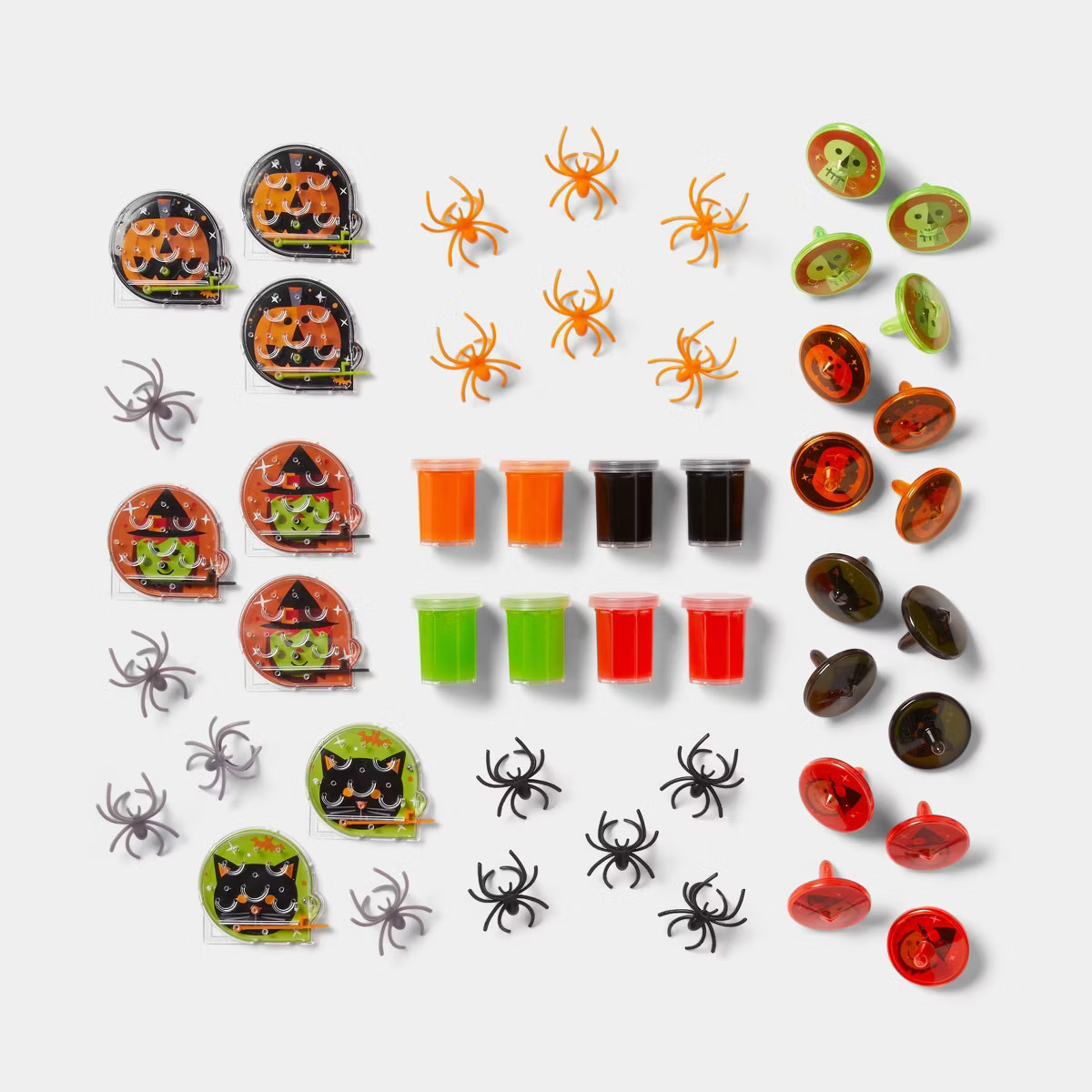 48pc Spider Rings/Games/Slime Halloween Party Favors - Hyde & EEK! Boutique™ | Target